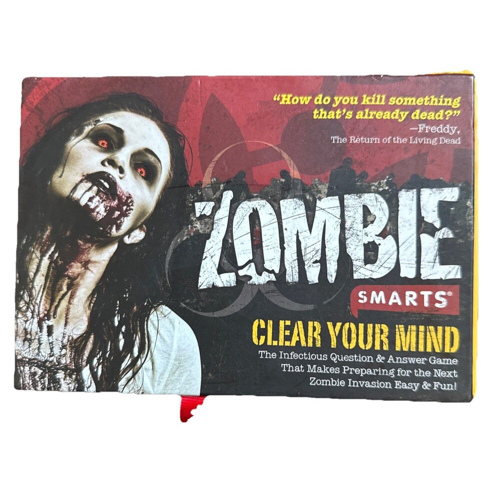 Zombie Smarts Clear Your Mind Trivia Game Used 2011